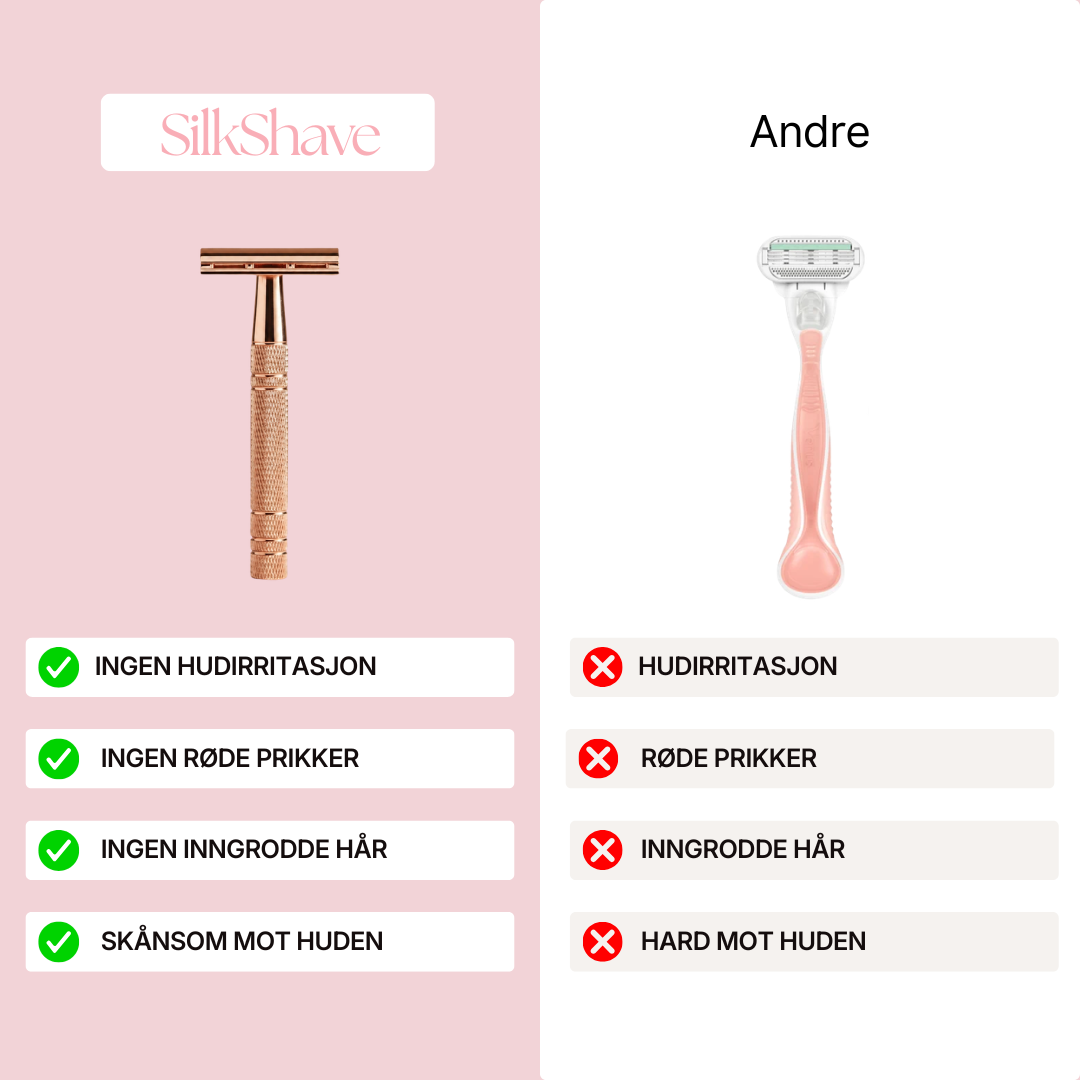 SilkShave - Silkemyk hud uten irritasjon